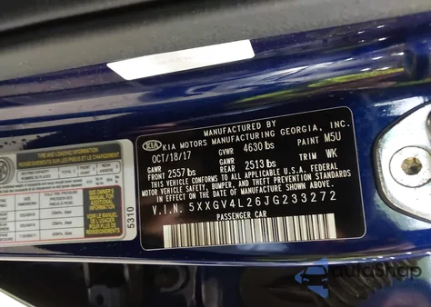 2018 Kia Optima Sx Turbo z USA, uszkodzony, nr VIN 5XXGV4L26JG233272